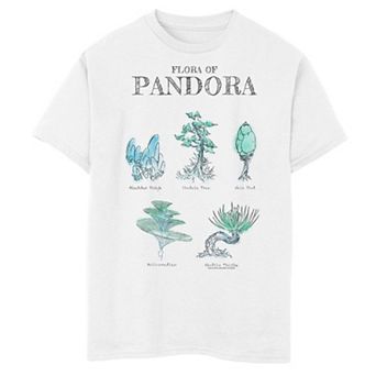 Boys 8-20 Avatar 2 Flora Of Pandora Sketches Graphic Tee