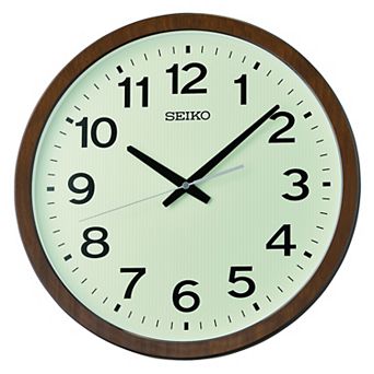Seiko Faux Wood Wall Clock