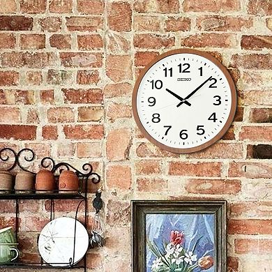 Seiko Faux Wood Wall Clock