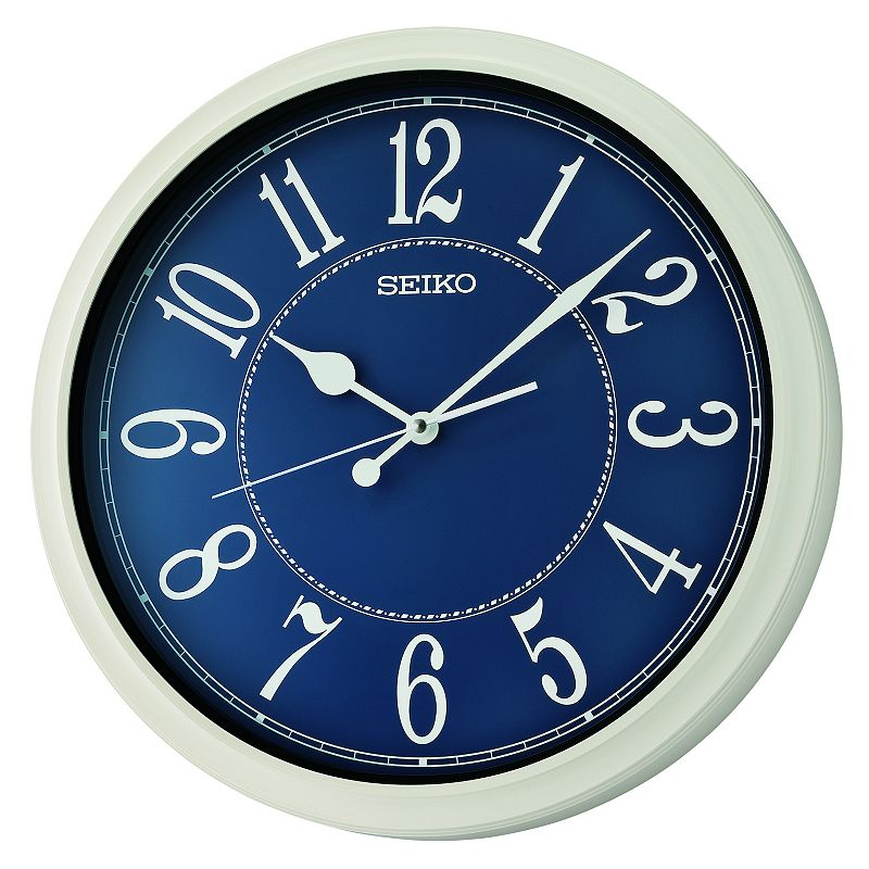 Seiko Rustic Cottage Wall Clock, Blue