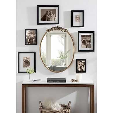 Kate and Laurel Arendahl Oval Ornate Wall Mirror