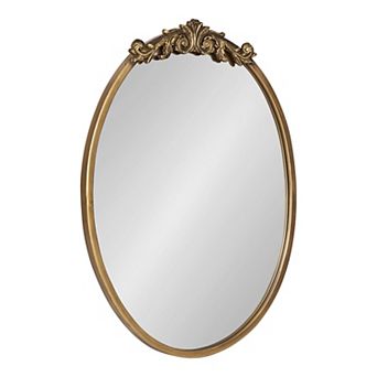 Kate and Laurel Arendahl Oval Ornate Wall Mirror