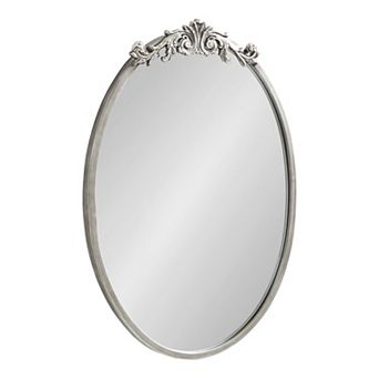 Kate and Laurel Arendahl Oval Ornate Wall Mirror