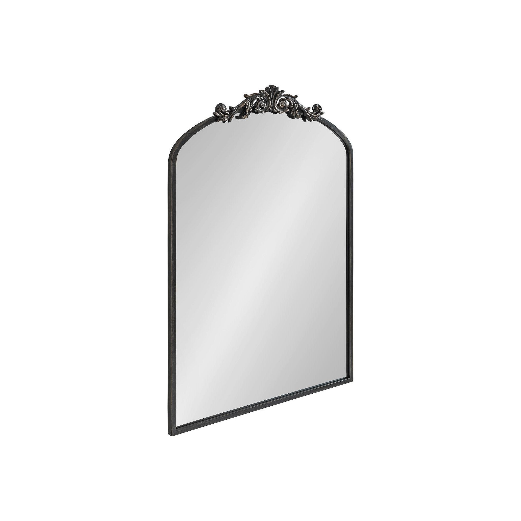 Kate and Laurel Arendahl Traditional Arched Wall Mirror, Black