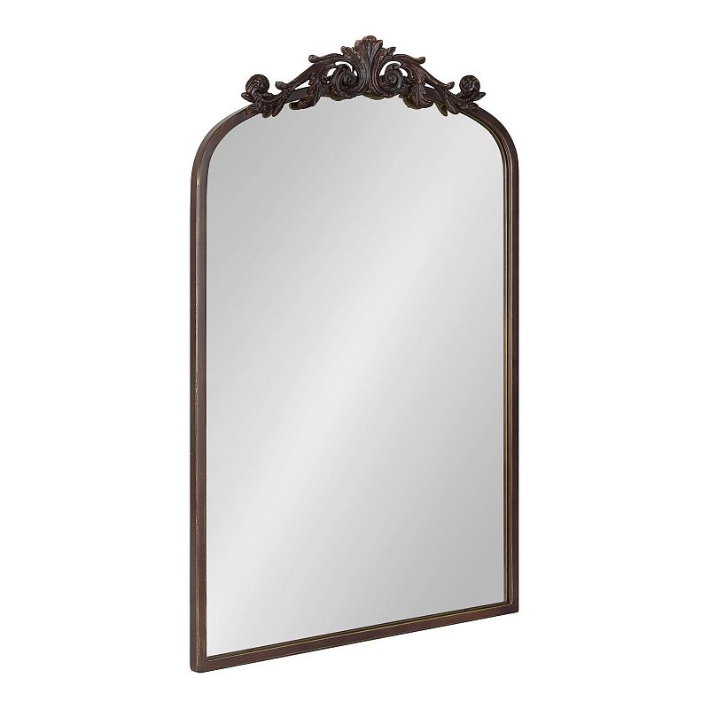 Kate and Laurel Arendahl Traditional Arched Wall Mirror, Brown, 19X30.75