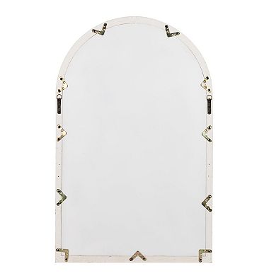 Kate and Laurel Boldmere Faux Windowpane Arched Wall Mirror