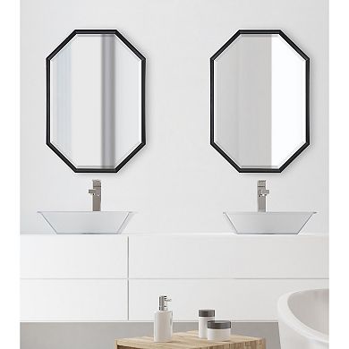 Kate and Laurel Calter Geometric Framed Wall Mirror