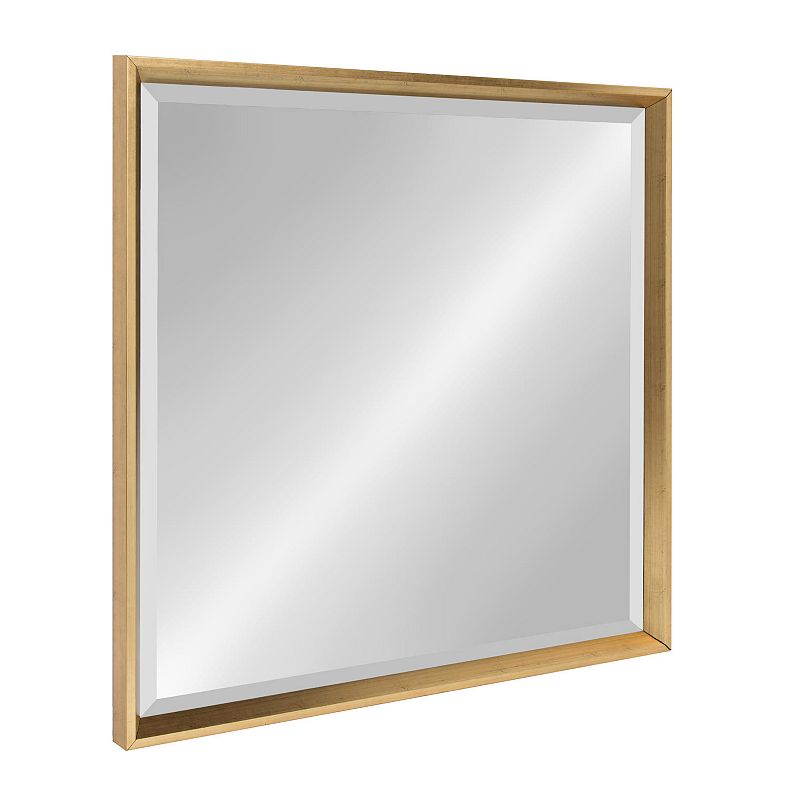 Kate and Laurel Calter Framed Square Mirror  28 x 28  Gold