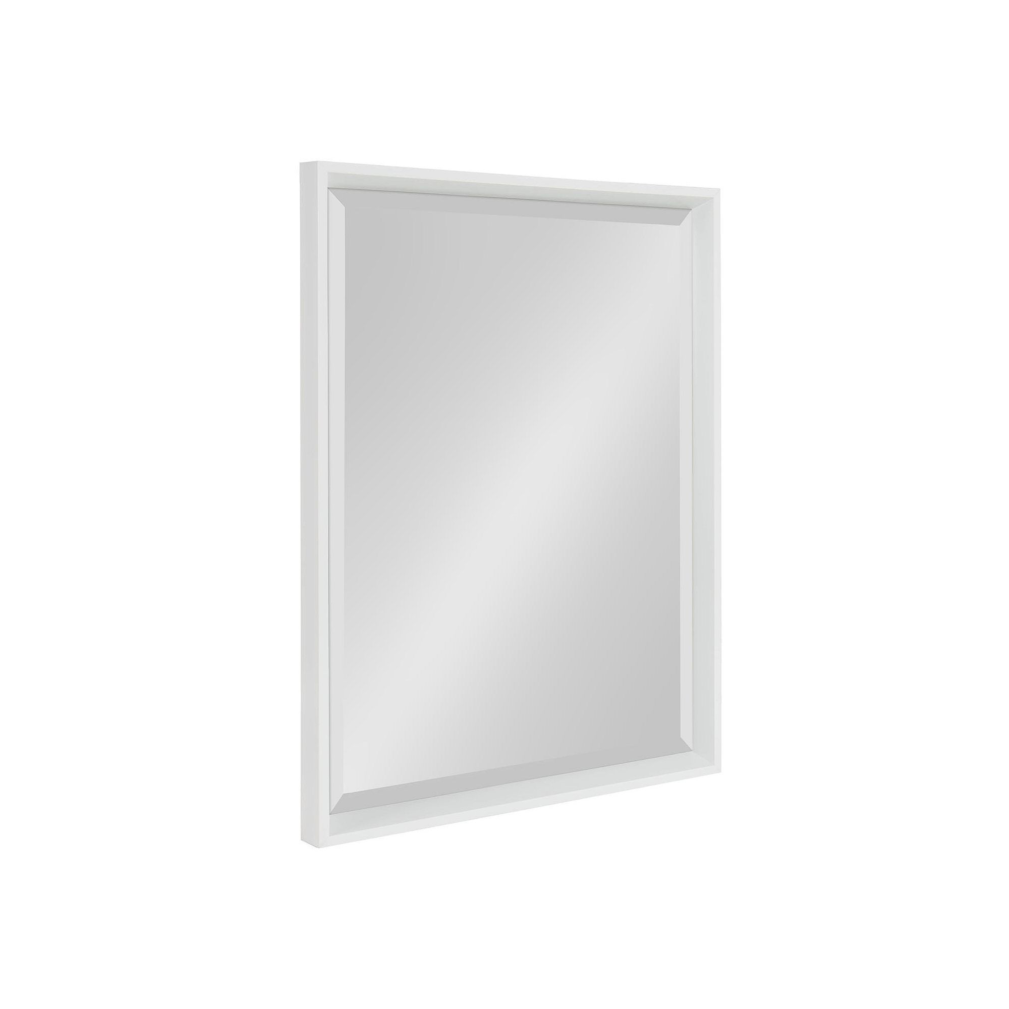 Kate and Laurel Calter Bathroom Wall Mirror, White