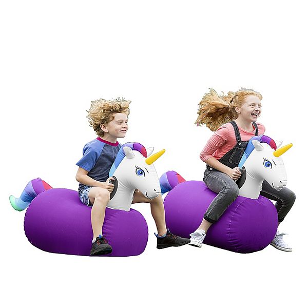 Inflatable RideOn Hop 'n Go Unicorns, Set of 2