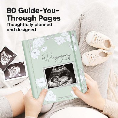 Keababies Blossom Pregnancy Journals, Baby Memory Book, 80 Pages Hardcover Pregnancy Book