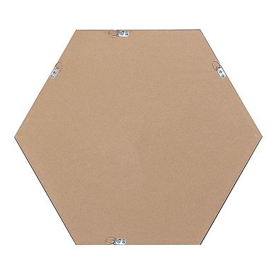 Kate and Laurel Calter Hexagon Framed Wall Mirror