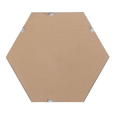 Kate and Laurel Calter Hexagon Framed Wall Mirror