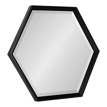 Kate and Laurel Calter Hexagon Framed Wall Mirror