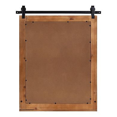 Kate and Laurel Cates Barn Door Wall Mirror