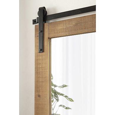 Kate and Laurel Cates Barn Door Wall Mirror