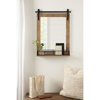 Kate and Laurel Cates Barn Door Wall Mirror