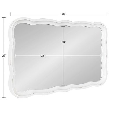 Kate and Laurel Hatherleigh Scalloped Wall Mirror
