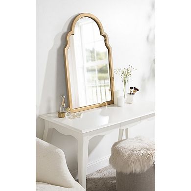 Kate and Laurel Hogan Arched Scalloped Framed Wall Mirror