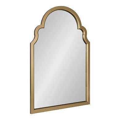 Kate and Laurel Hogan Arched Scalloped Framed Wall Mirror