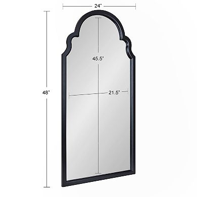 Kate and Laurel Hogan Arched Scalloped Framed Wall Mirror