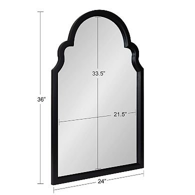 Kate and Laurel Hogan Arched Scalloped Framed Wall Mirror