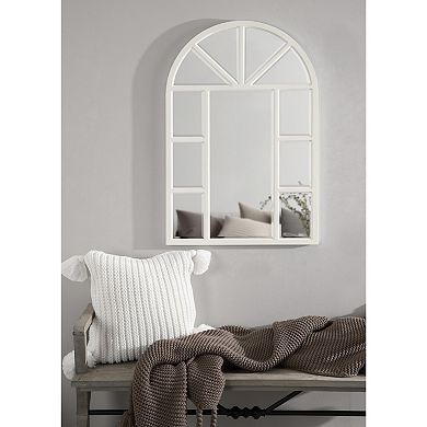 Kate and Laurel Hogan Arch Windowpane Wall Mirror