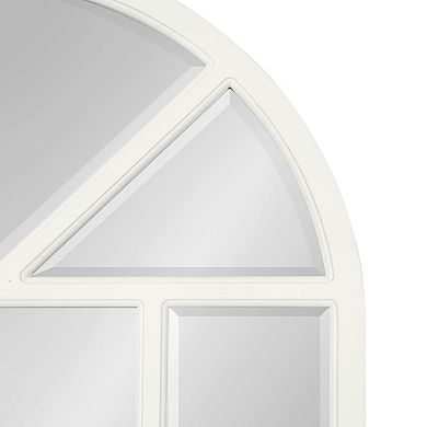 Kate and Laurel Hogan Arch Windowpane Wall Mirror