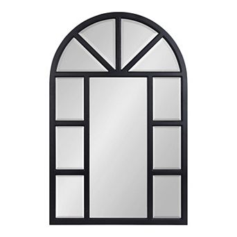 Kate and Laurel Hogan Arch Windowpane Wall Mirror