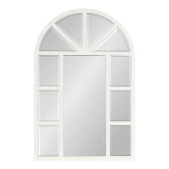 Kate and Laurel Hogan Arch Windowpane Wall Mirror