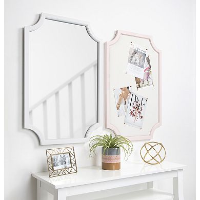 Kate and Laurel Hogan Notched Framed Wall Mirror