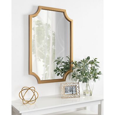 Kate and Laurel Hogan Notched Framed Wall Mirror