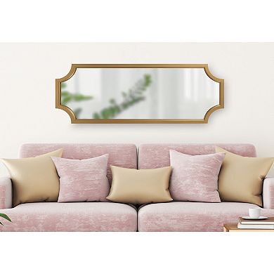 Kate and Laurel Hogan Notched Framed Wall Mirror