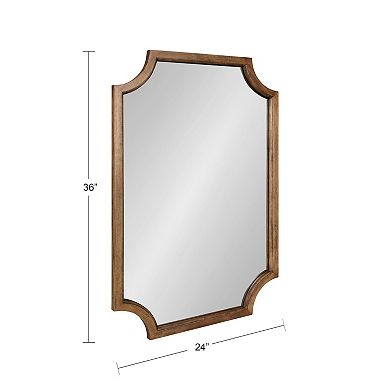 Kate and Laurel Hogan Notched Framed Wall Mirror