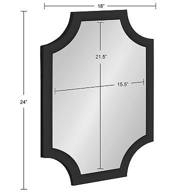 Kate and Laurel Hogan Notched Framed Wall Mirror