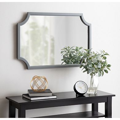 Kate and Laurel Hogan Notched Framed Wall Mirror