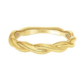 Love Always Sterling Silver Twist Ring