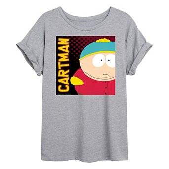 Juniors' South Park Cartman Oversized Tee