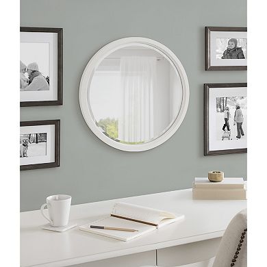 Kate and Laurel Hogan Round Framed Wall Mirror