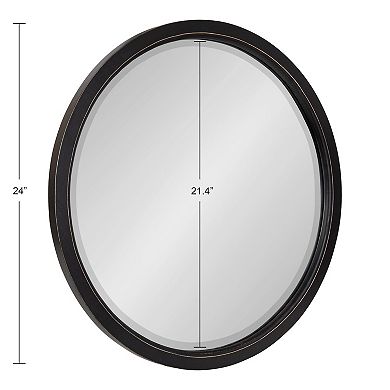 Kate and Laurel Hogan Round Framed Wall Mirror