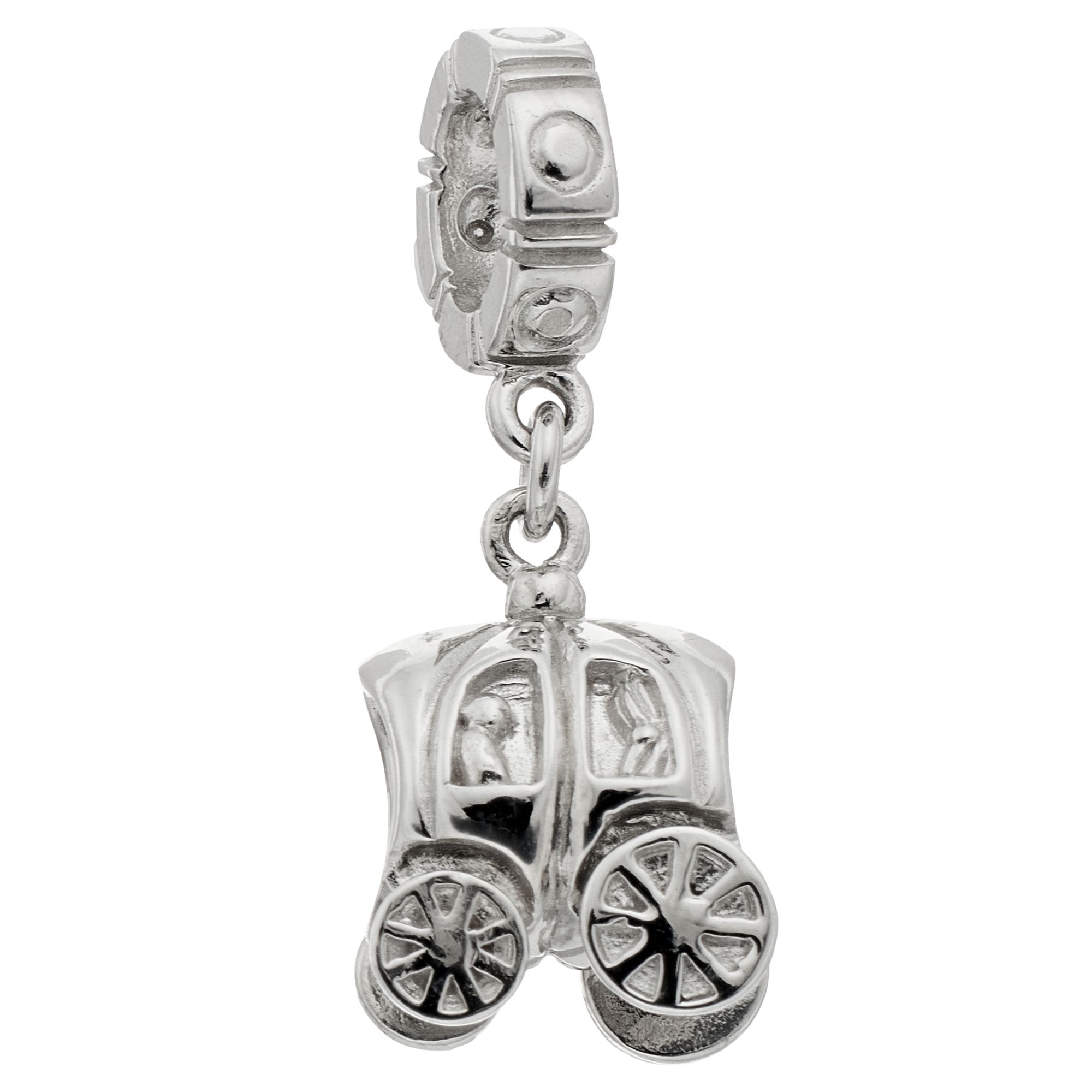 Lavish by TJM Sterling Silver Carriage Charm, Womens