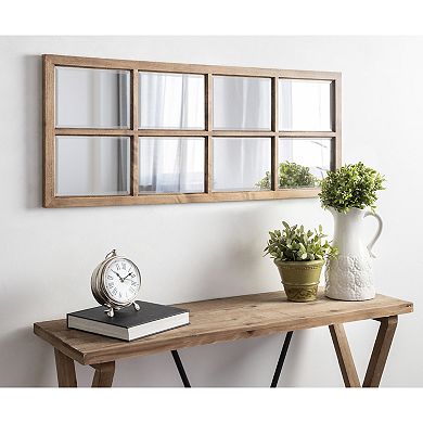 Kate and Laurel Hogan Windowpane Framed Wall Mirror