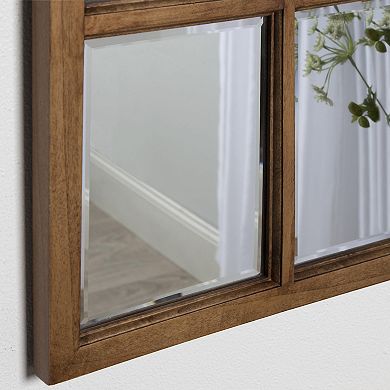 Kate and Laurel Hogan Windowpane Framed Wall Mirror