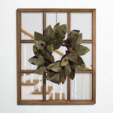 Kate and Laurel Hogan Windowpane Framed Wall Mirror