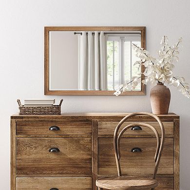 Kate and Laurel Hogan Bathroom Framed Wall Mirror