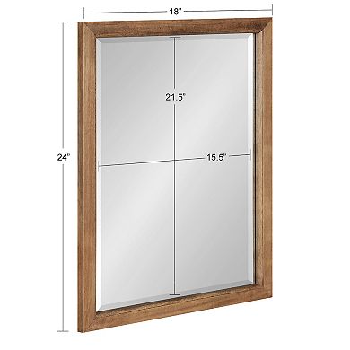 Kate and Laurel Hogan Bathroom Framed Wall Mirror