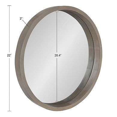 Kate and Laurel Hutton Round Wall Mirror