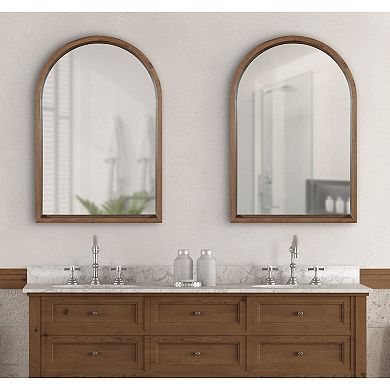 Kate and Laurel Hutton Arched Framed Wall Mirror