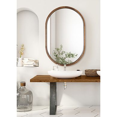 Kate and Laurel Hutton Capsule Framed Wall Mirror