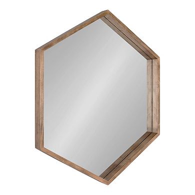 Kate and Laurel Hutton Hexagon Framed Wall Mirror